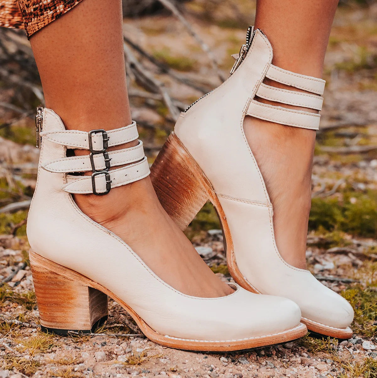 Bottes "Vagabonde" Freebird - Bottines en Cuir à Motifs Artisanaux
