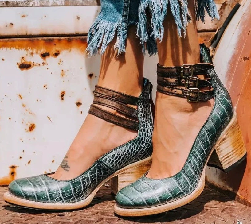 Bottes "Vagabonde" Freebird - Bottines en Cuir à Motifs Artisanaux