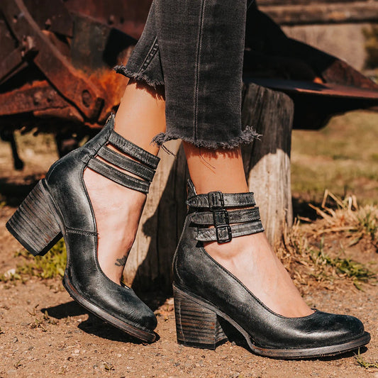 Bottes "Vagabonde" Freebird - Bottines en Cuir à Motifs Artisanaux