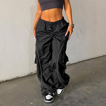L'Urbaine - Pantalon Cargo Taille Haute