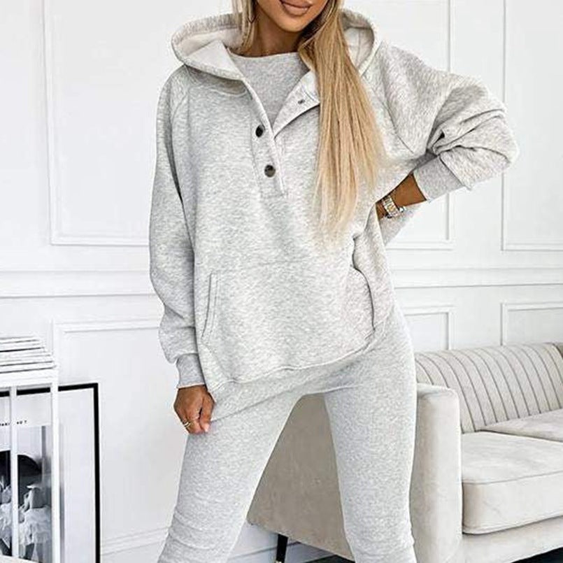 Ensemble Premium Femme – 3 Pièces en Tissu Fluide – Élégance Sans Effort